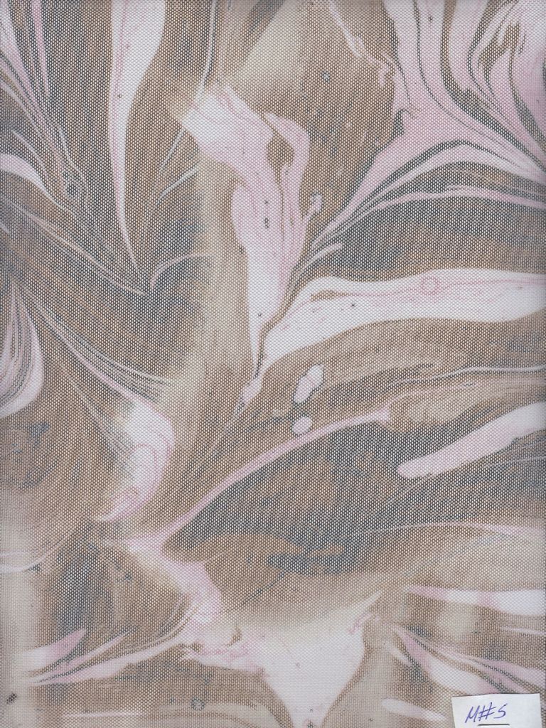 MESH-MS10148D / BROWN / 90%POLY 10%SPAN ABSTRACT/MARBLE DIGITAL PRINT