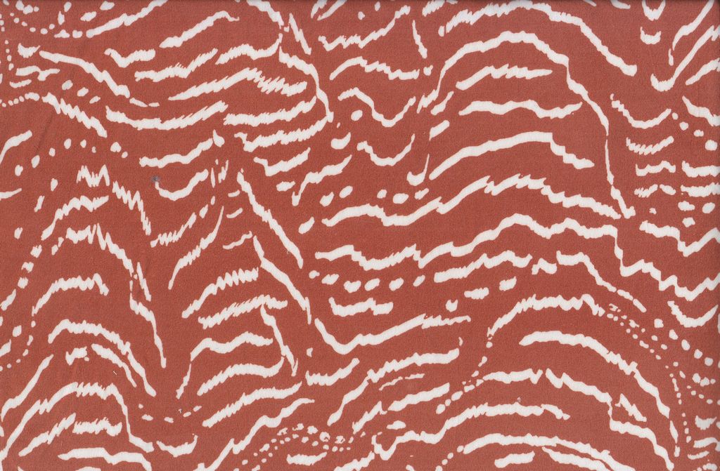 KNT2100-MS11254 / RUST / 96%POLY 4%SPAN DTY BRUSHED ANIMAL PRINT