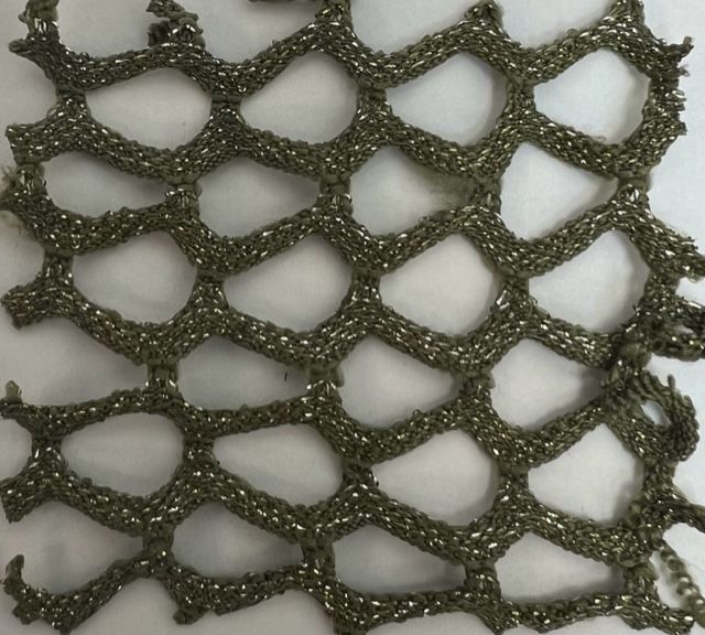 MESH-4467 / OLIVE VINTAGE / 70%POLY 5%SPAN 25%LUREX FISHNET MESH