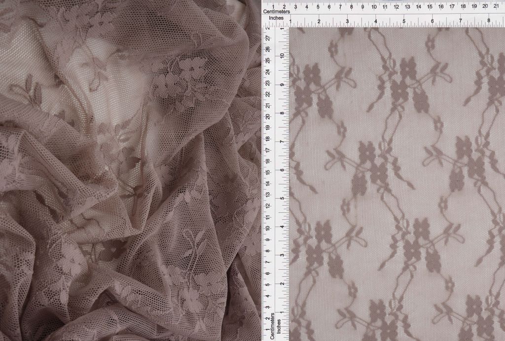 LACE4516 / COCO / 92%NYLON 8%SPANDEX DITSY FLORAL LACE