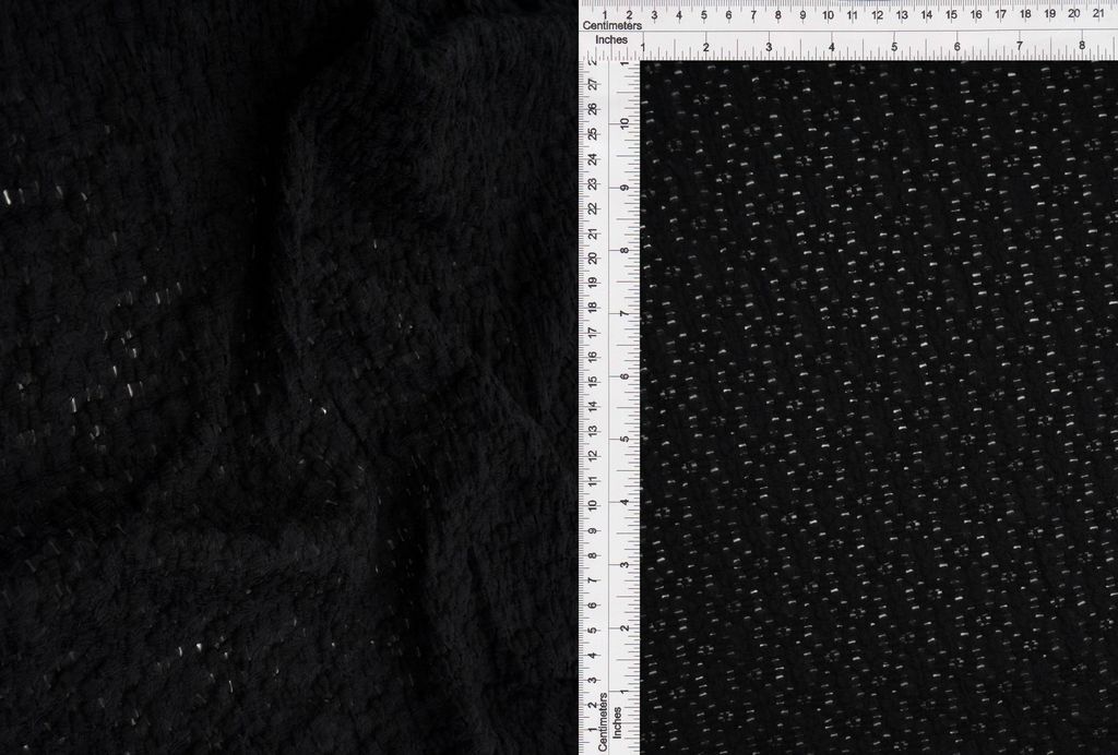 LACE4515 / BLACK / 60%NYLON 35%COTTON 5%SPAN DITSY FLORAL LACE