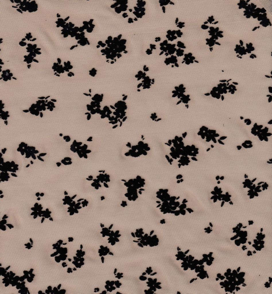 FLOCK-MS11282 / TAUPE / 90%POLY 10%SPAN DITSY FLOCKING MESH