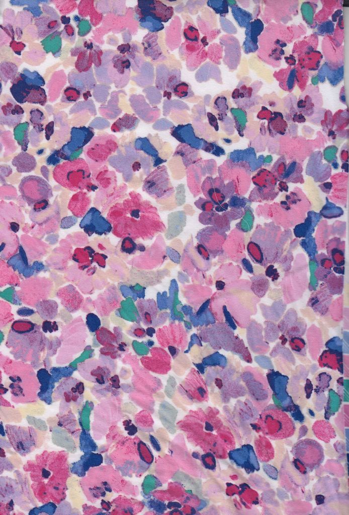 KNT4520-MS11029 / VIOLET / 96%POLY 4%SPAN DTY BRUSHED FLORAL PRINT