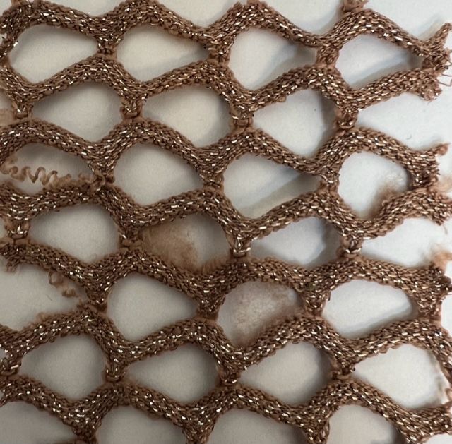 MESH-4467 / MOCHA / 70%POLY 5%SPAN 25%LUREX FISHNET MESH