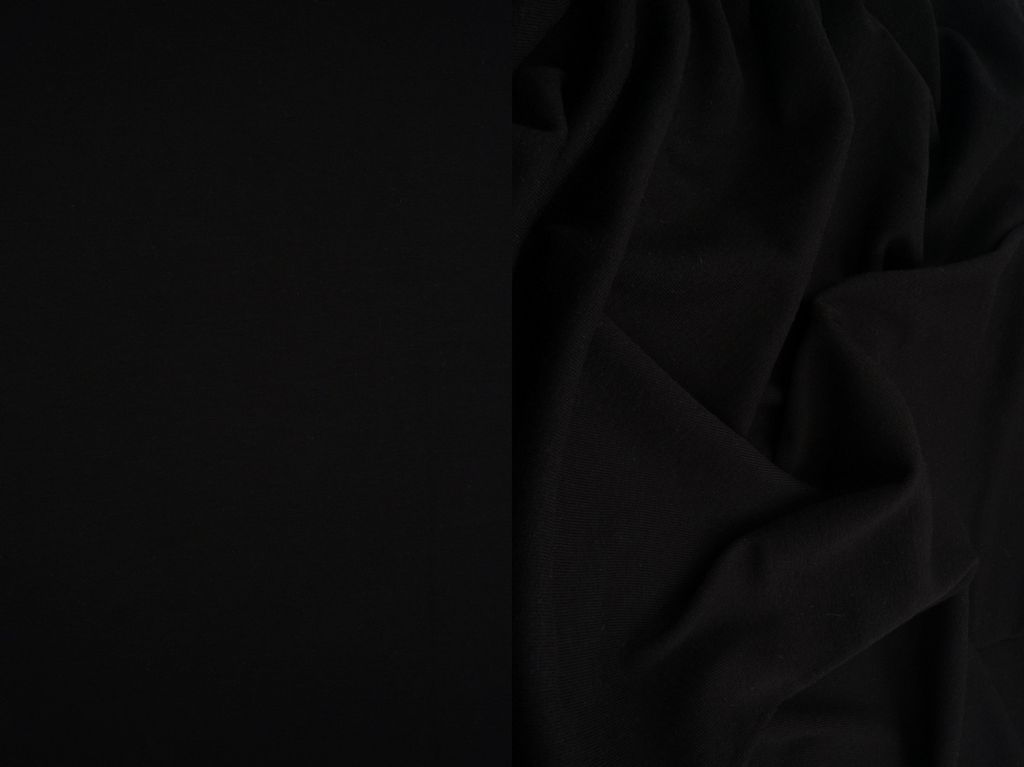 KNT4522 / BLACK / 65%POLY 28%RAYON 7%SPAN MODAL FEEL JERSEY SOLID