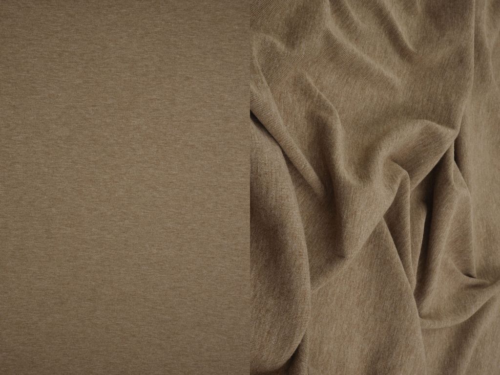 KNT4522 / BROWN / 65%POLY 28%RAYON 7%SPAN MODAL FEEL JERSEY SOLID