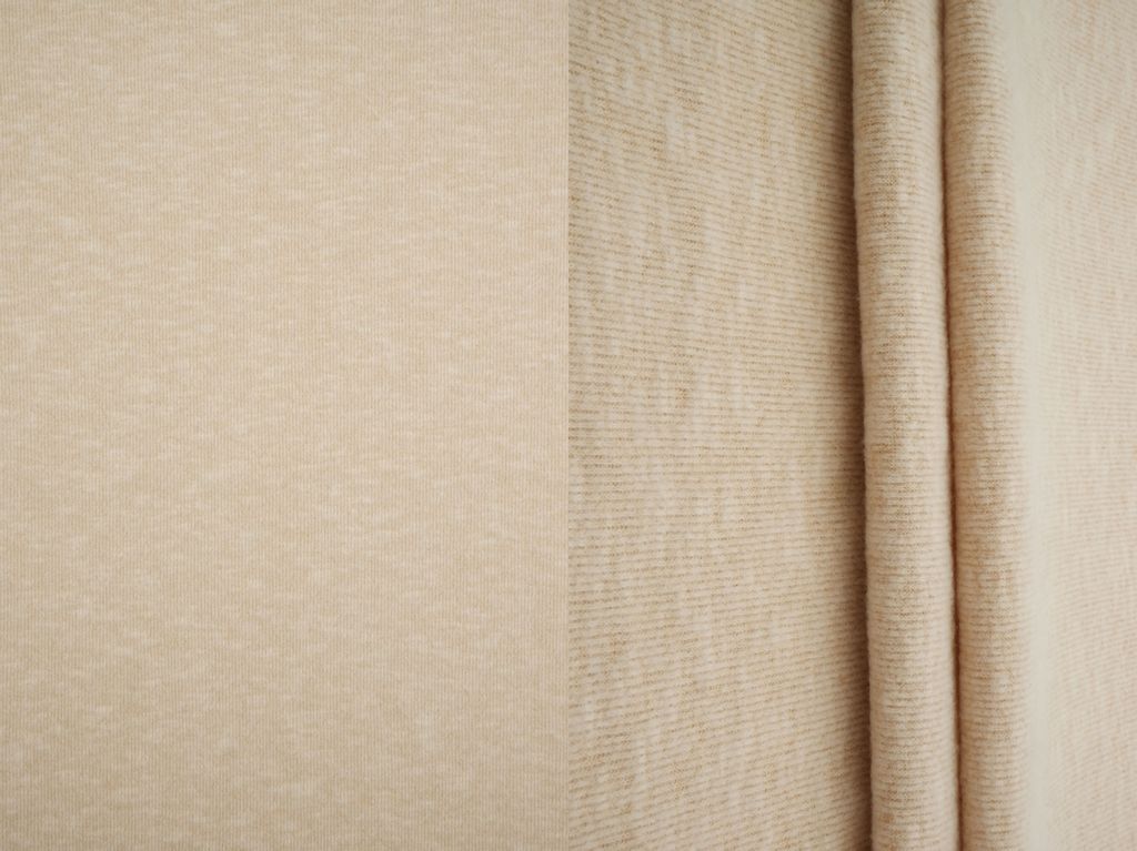 KNT4523 / SAND / 100% POLY YUMMY BRUSH SWEATER JERSEY SOLID