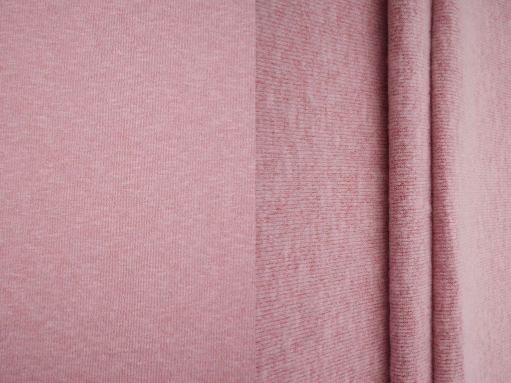 KNT4523 / ROSE LT. / 100% POLY YUMMY BRUSH SWEATER JERSEY SOLID