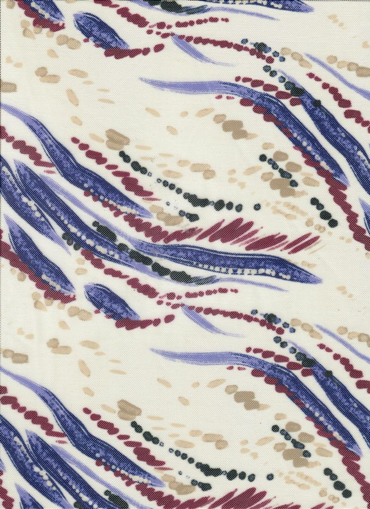 MESH-MS11275 / VIOLET / 90%POLY 10%SPAN MESH DIGITAL ABSTRACT PRINT