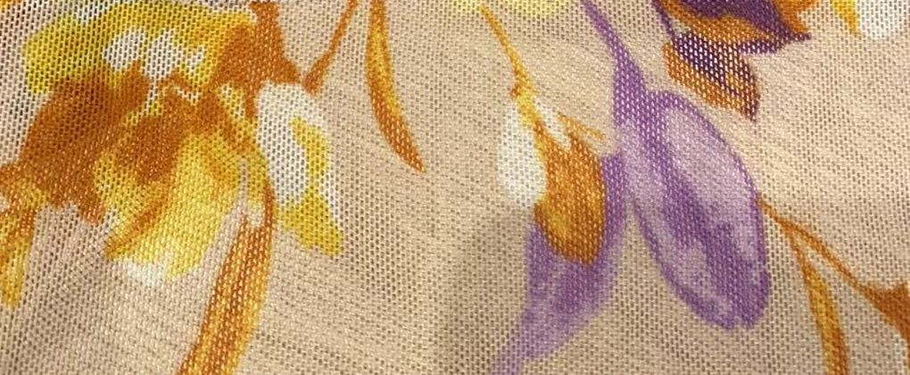 MESH-MS11278 / SAND / 90%POLY 10%SPAN MESH DIGITAL FLORAL PRINT