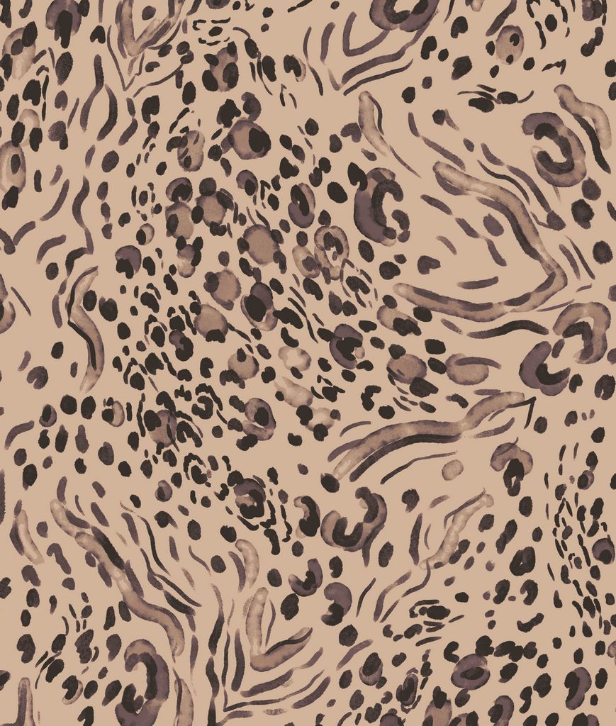 KNT4520-MS11273 / TAUPE / 96%POLY 4%SPAN DTY BRUSHED DIGITAL ABSTRACT PRINT