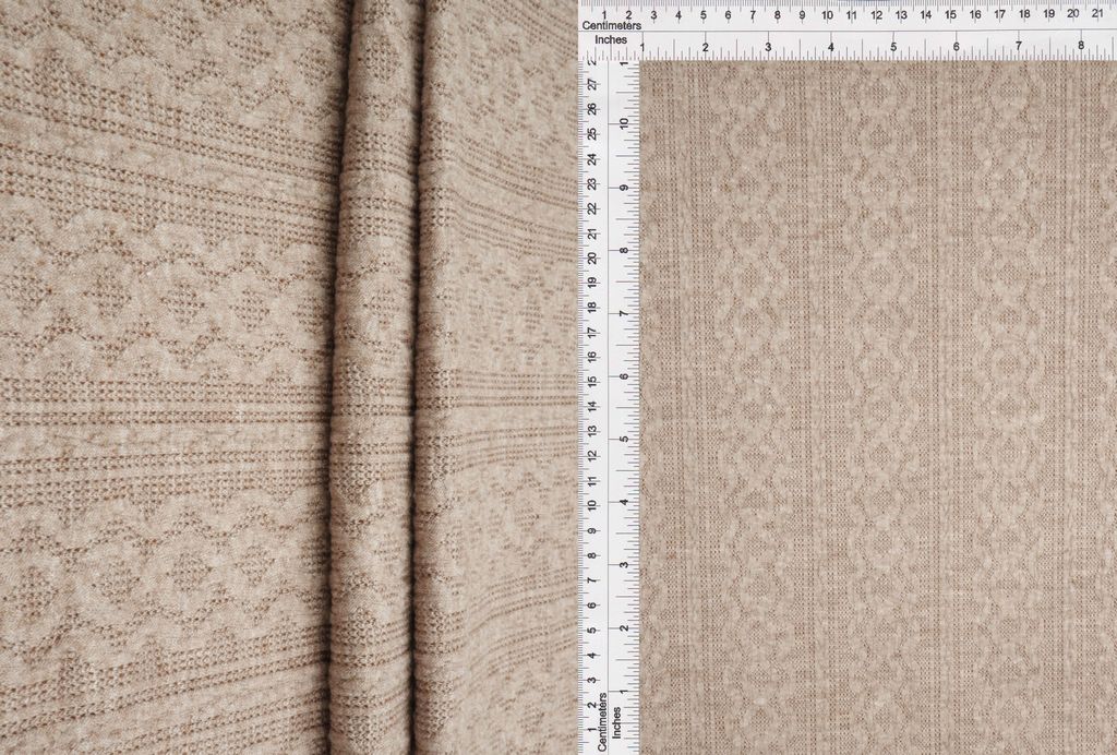 JACQ-4528 / BROWN / 45%R 28%N 25%P 2%SP 2TONE BRAID JACQUARD SOLID