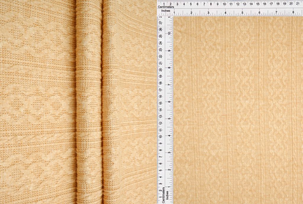 JACQ-4528 / MUSTARD / 45%R 28%N 25%P 2%SP 2TONE BRAID JACQUARD SOLID