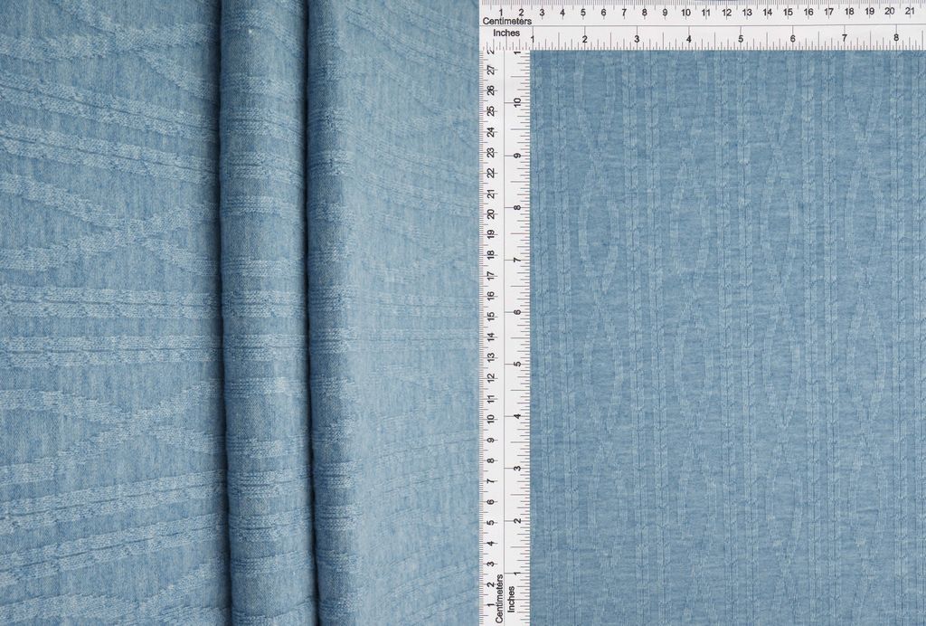 JACQ-4529 / BLUE / 48%R 21%N 27%P 4%SP JACQUARD SOLID