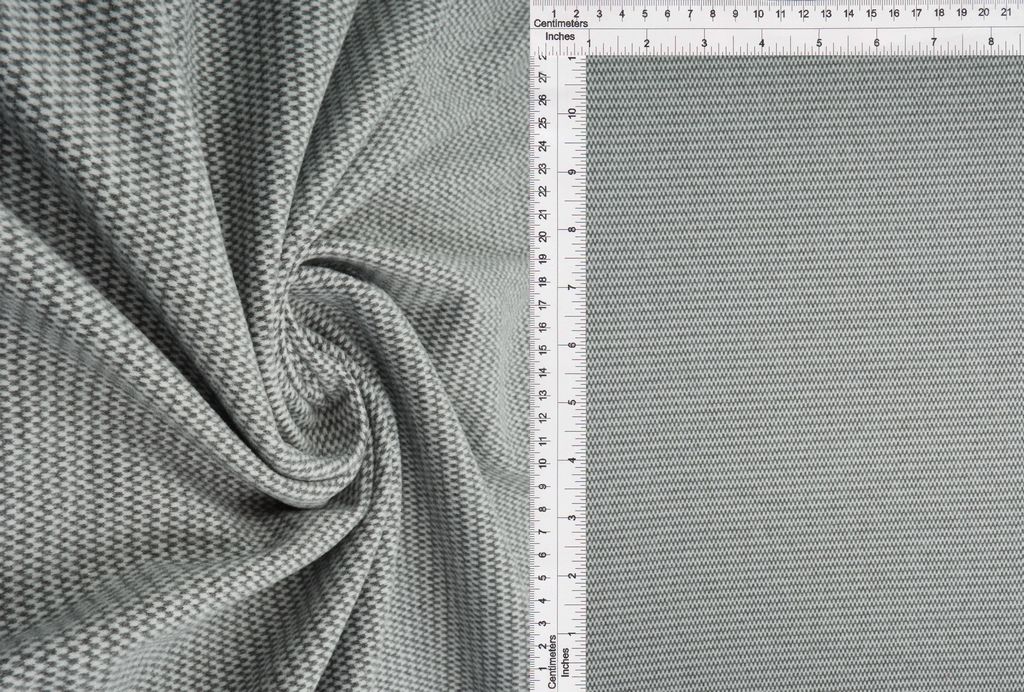 KNT4530 / CHARCOAL / 93%POLY 7%SPAN GERMAN CASHMERE MINI WAVE SOLID