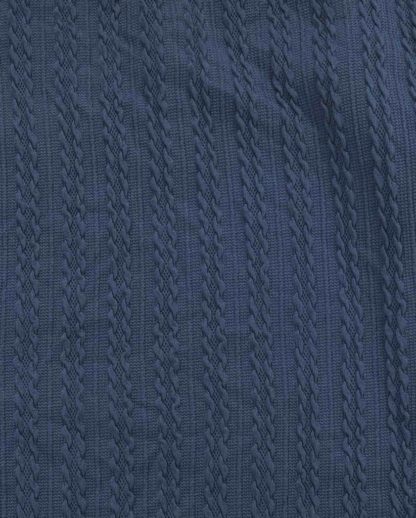 JACQ-4476 / NAVY / 97%POLY 3%SPAN BRAID JACQUARD