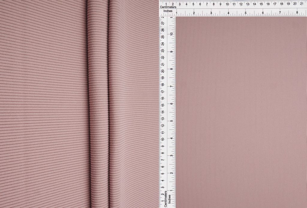KNT4532 / PINK ROSE / 95%POLY 5%SPAN 2X2 PEACH RIB SOLID