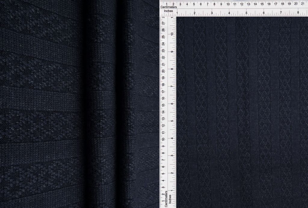 JACQ-4531 / INDIGO / 48%R 21%N 27%P 4%SP SWEATER POINTELLE JACQUARD