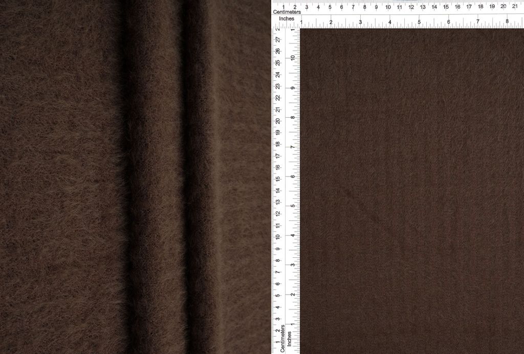 KNT4537 / BROWN COFFEE / 95%NYLON 5%SPAN FEATHER YARN 4X4 RIB