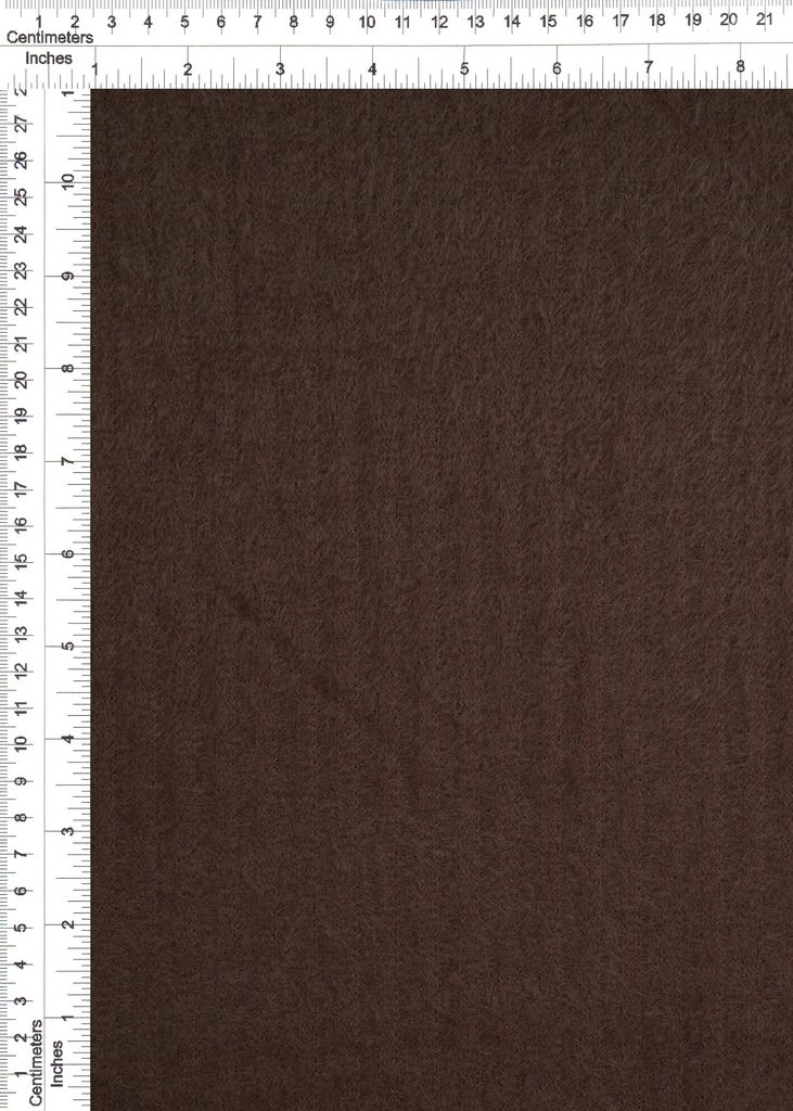 KNT4537 / BROWN COFFEE / 95%NYLON 5%SPAN FEATHER YARN 4X4 RIB