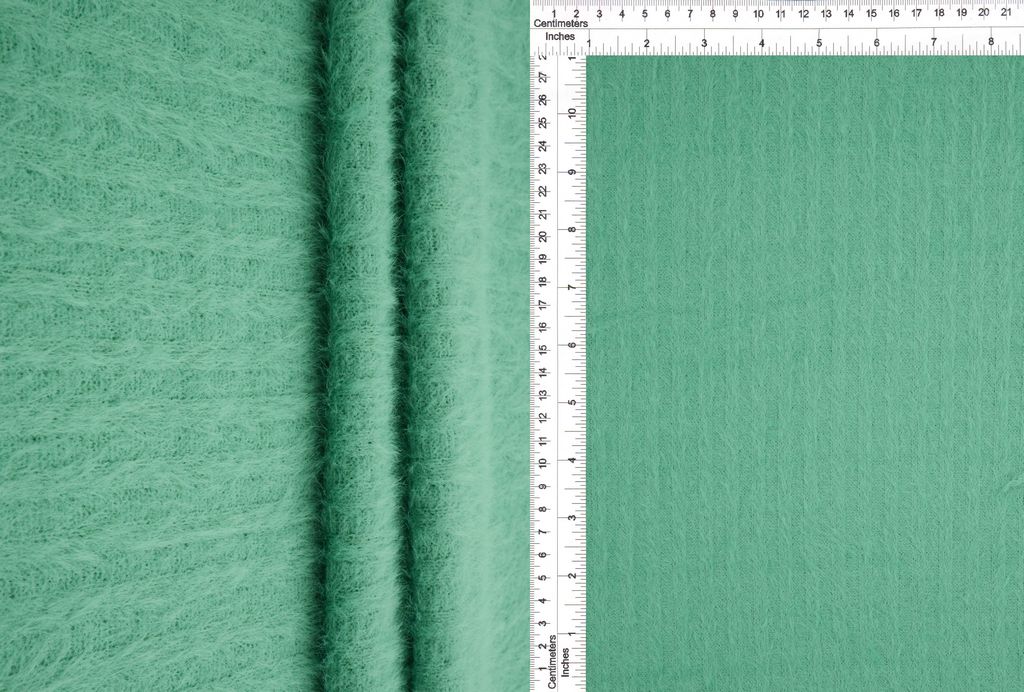 KNT4537 / SAGE / 95%NYLON 5%SPAN FEATHER YARN 4X4 RIB