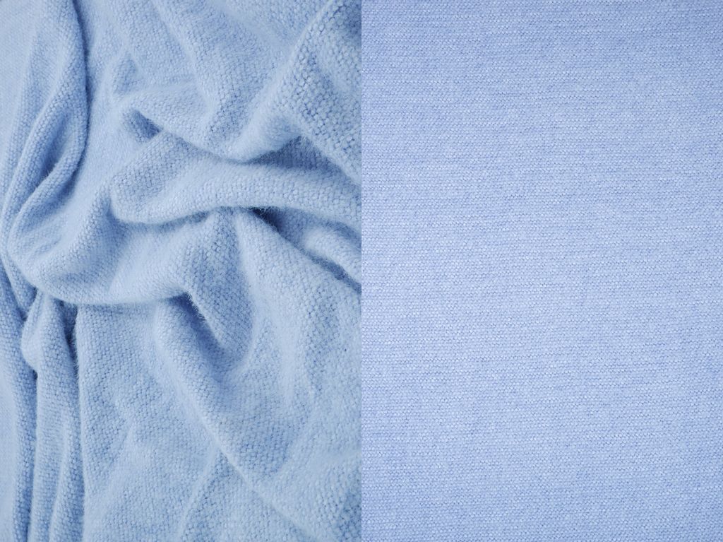 KNT4542 / BLUE / 72%POLY 28%NYLON CHENILLE FEATHER YARN