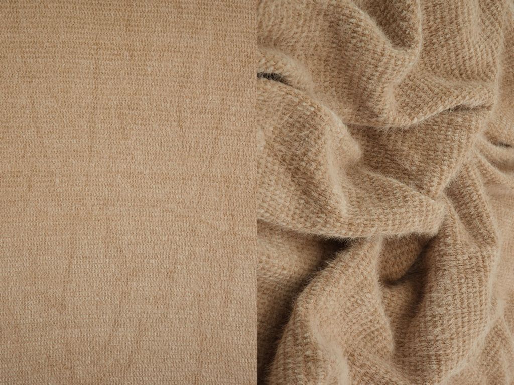 KNT4542 / KHAKI / 72%POLY 28%NYLON CHENILLE FEATHER YARN
