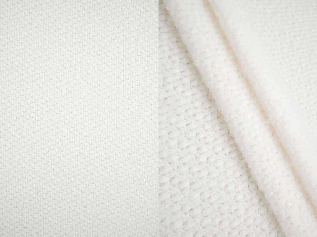KNT4543 / IVORY / 69%POLY 31%NYLON CHENILLE FEATHER YARN