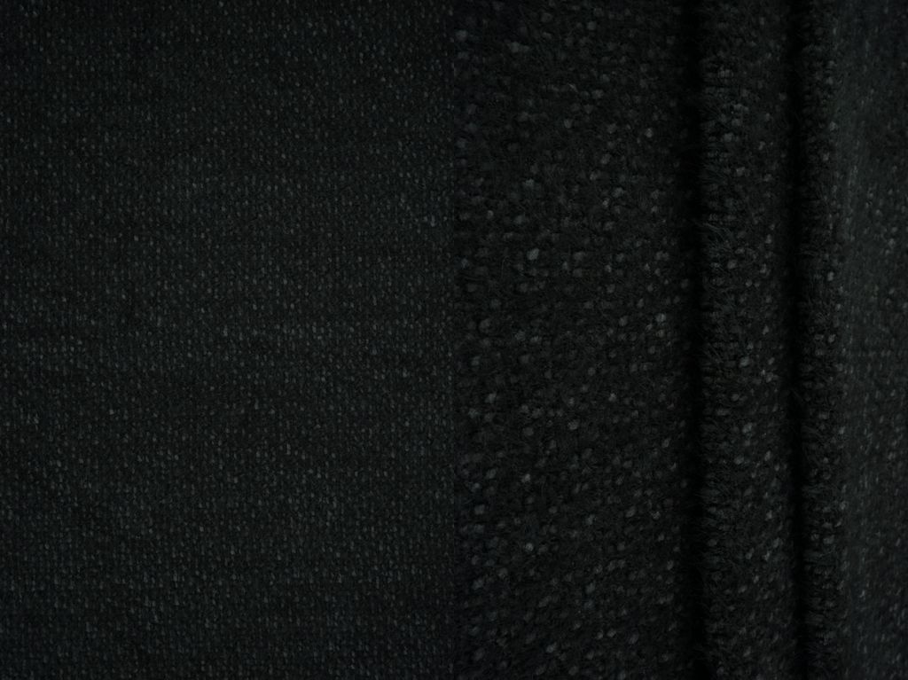 KNT4543 / BLACK / 69%POLY 31%NYLON CHENILLE FEATHER YARN
