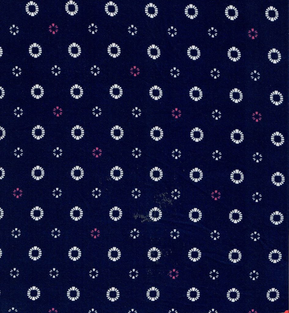 KNT2100-MS11233 / NAVY / 96%POLY 4%SPAN DTY BRUSHED GEO PRINT