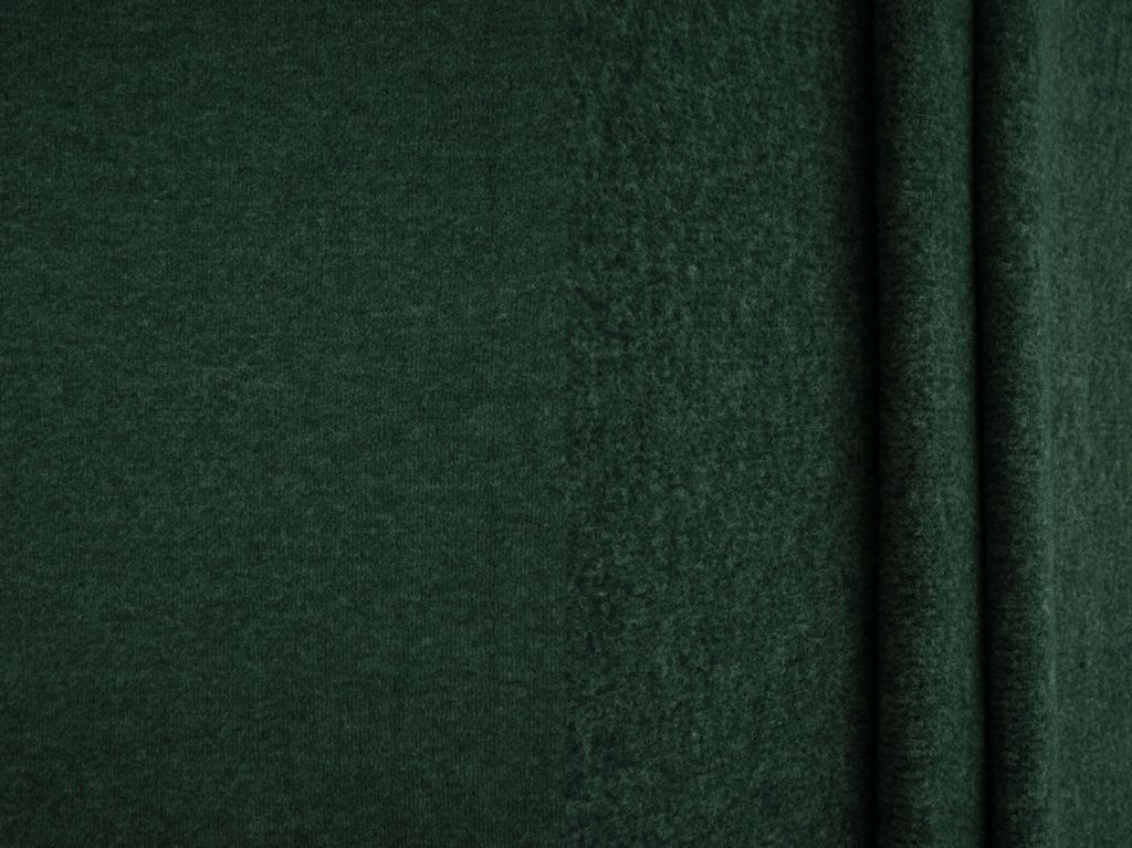 KNT4554 / HUNTER GREEN / 78%POLY 17%RAYON 5%SPAN 1X1 FLEECE RIB SOLID