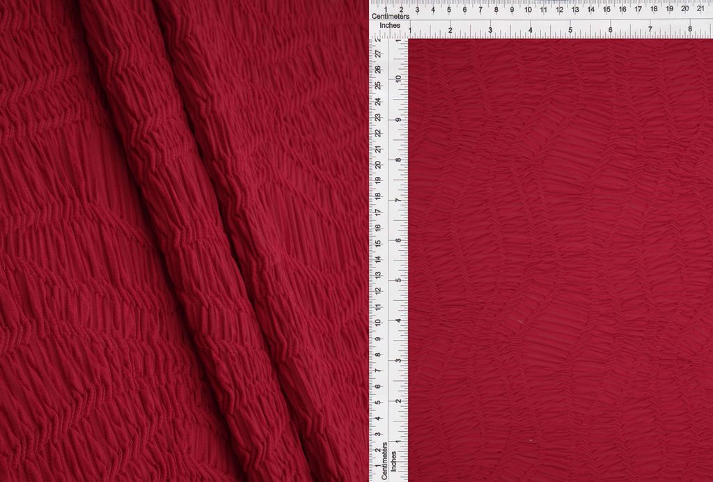 JACQ-4558 / RED / 97%POLY 3%SPAN DUSK KNIT JACQUARD
