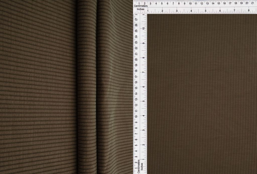 CUP-4603 / BROWN / 54%RAYON 40%POLY 6%SP CUPRO MODAL DOULBE KNIT RIB