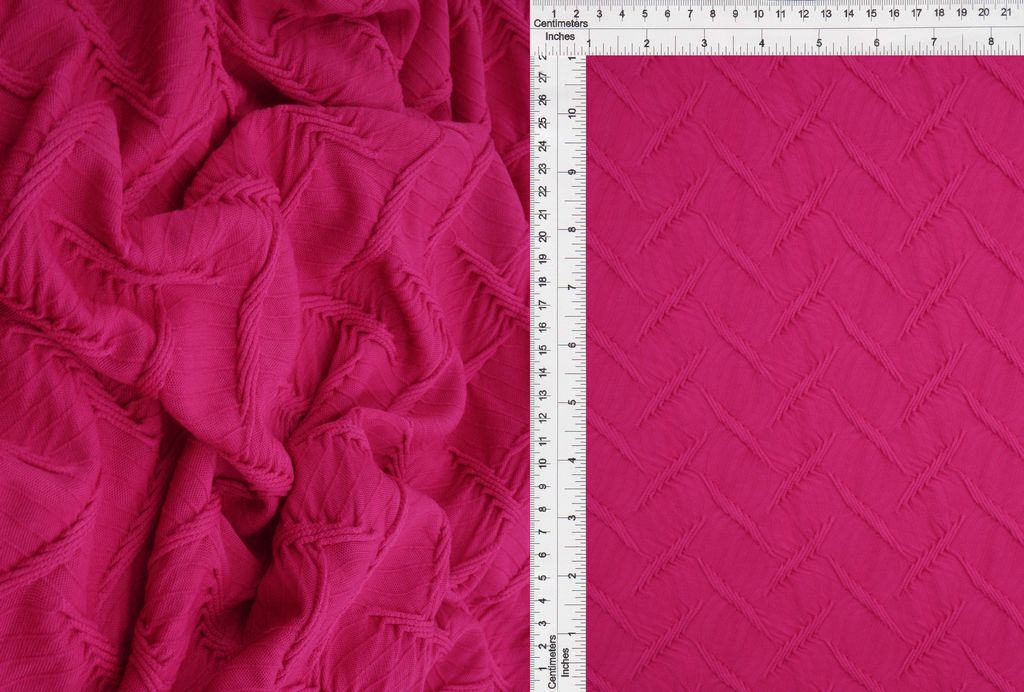 JACQ-4604 / MAGENTA / 96%POLY 4%SPAN INTERLACED JACQUARD