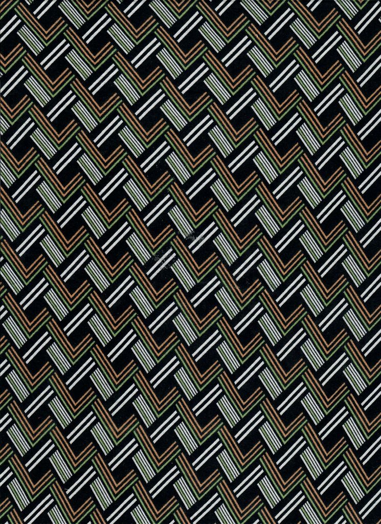 KNT4520-MS11133 / BLACK / 96%POLY 4%SPAN BRUSHED DTY CHEVRON PRINT