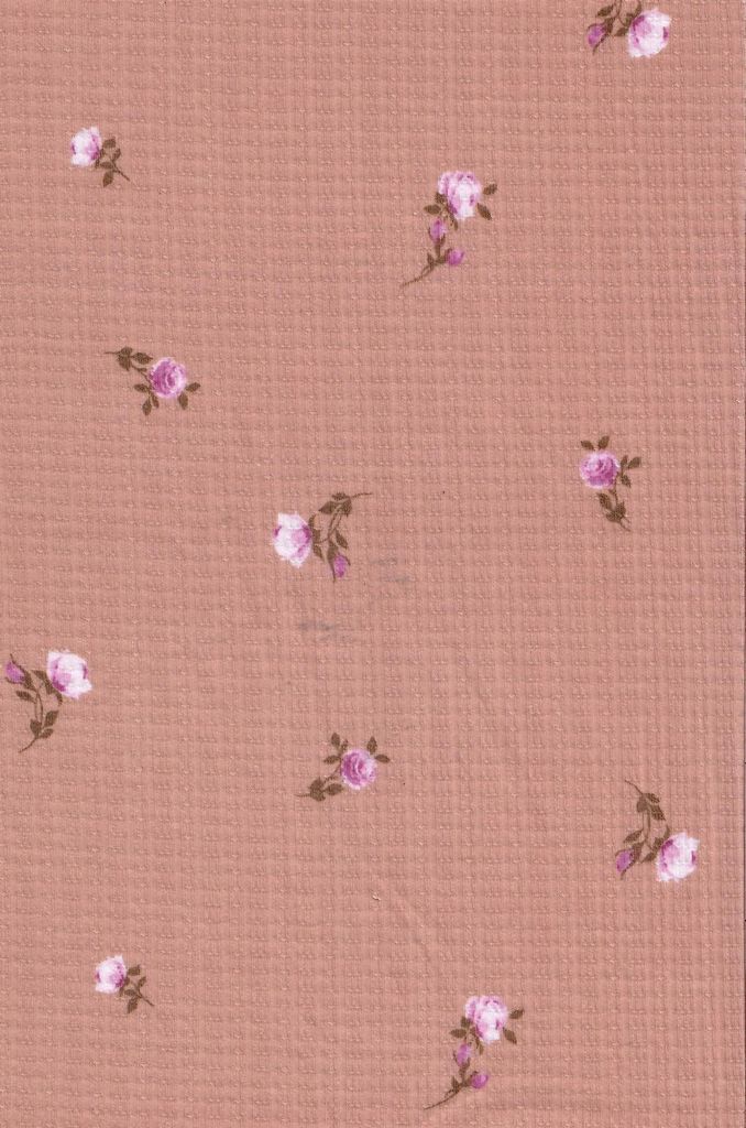 KNT3359-MS11372 / ROSE DUSTY / 67%P 28%R 5%S POINTELLE DITSY RIB PRINT
