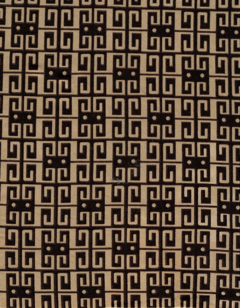 KNT4498-M11189D / BROWN / 96%Poly 4%Span Digital Geo Dty Print