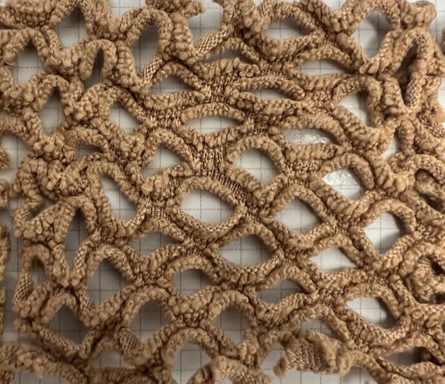 MESH-4472 / KHAKI / 100% POLY BIG FISHNET MESH SOLID