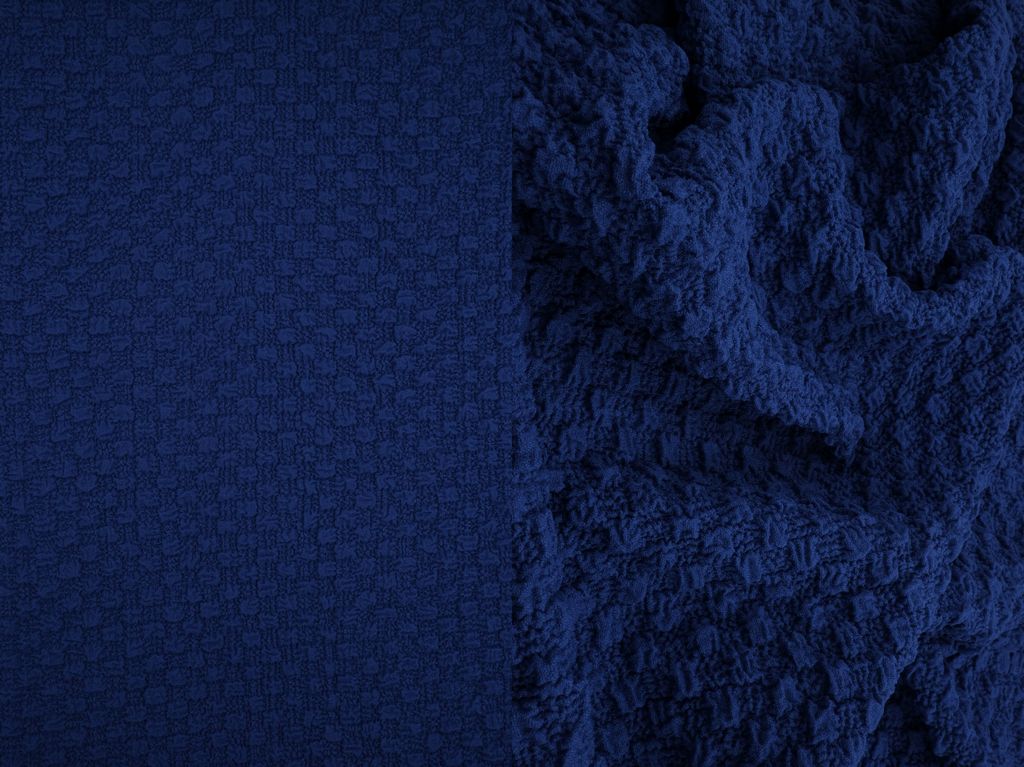 JACQ-4477 / ROYAL / 95%POLY 5%SPAN CAULIFLOWER JACQUARD