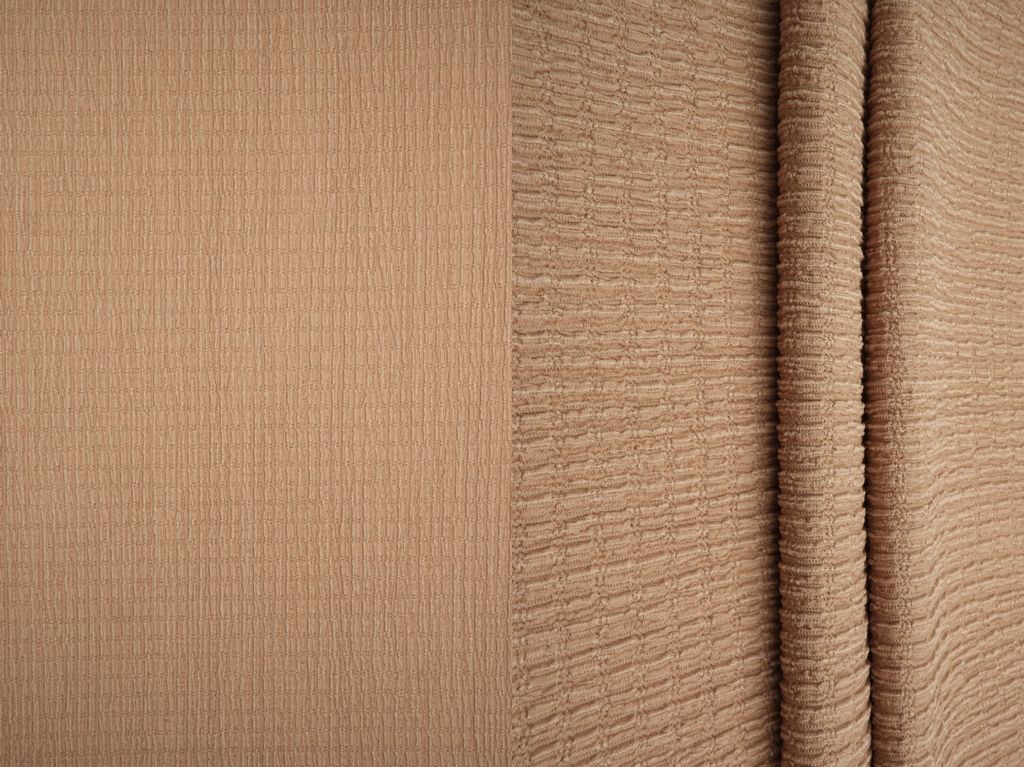 KNT4455 / KHAKI / 95%POLY 5%SPAN SOLID CRINKLE JERSEY