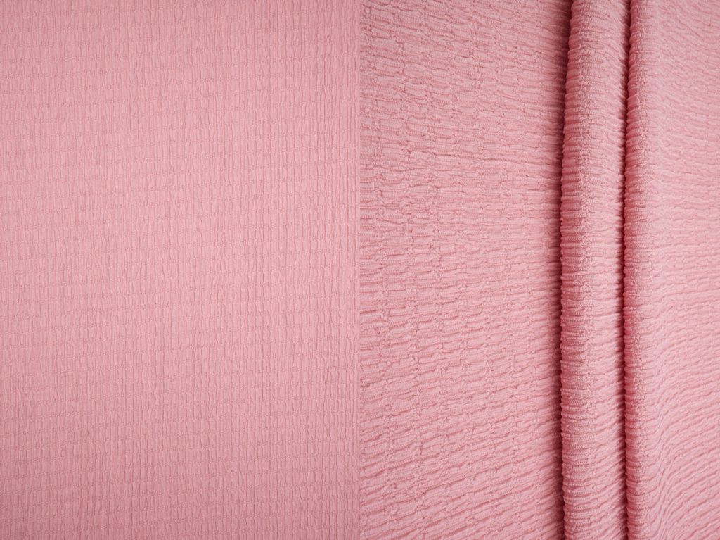KNT4455 / ROSE LT / 95%POLY 5%SPAN SOLID CRINKLE JERSEY
