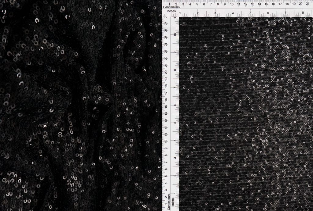 KNC-33546-1 / BLACK / 93%POLY 7%SPAN EMBROIDERY