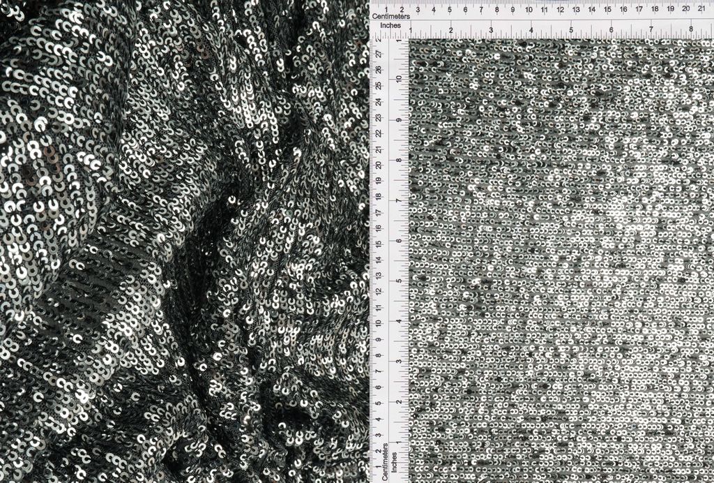 KNC-33546-2 / SILVER / 93%POLY 7%SPAN EMBROIDERY