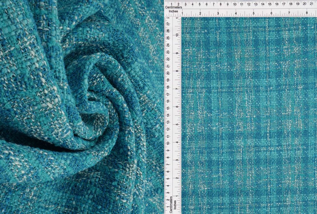BOUCLE-33567 / BLUE / 100%POLY BOUCLE