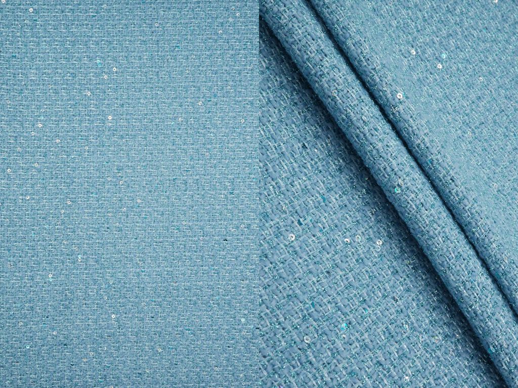 BOUCLE-33571 / BLUE / 100%POLY BOUCLE