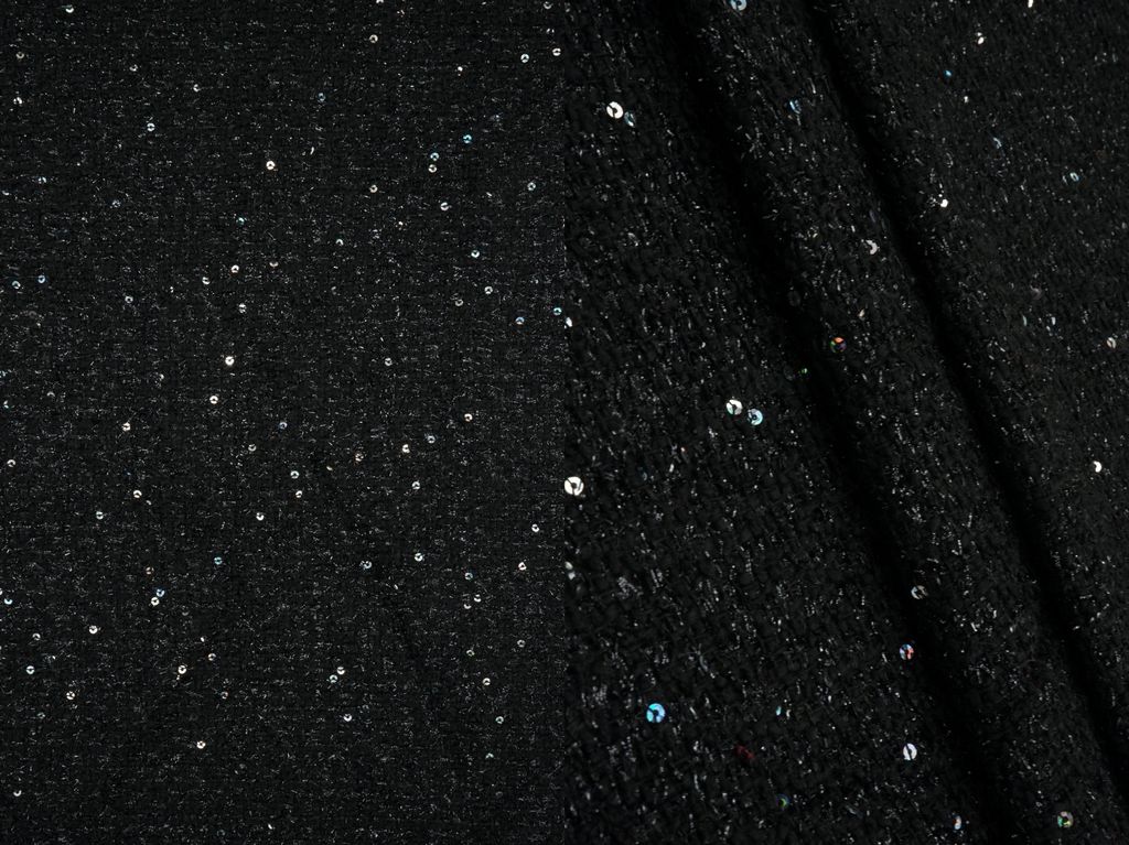 BOUCLE-33571 / BLACK / 100%POLY BOUCLE
