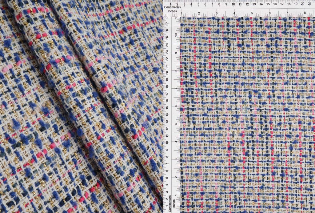 BOUCLE-33573 / ROYAL / 100%POLY BOUCLE