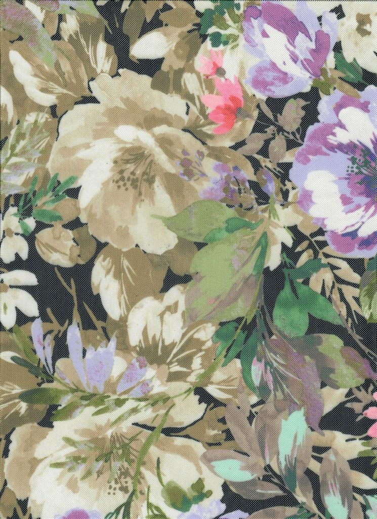 MESH-MS11301D / BLACK / 97%Poly 3%Span Digtial Mesh Floral Print
