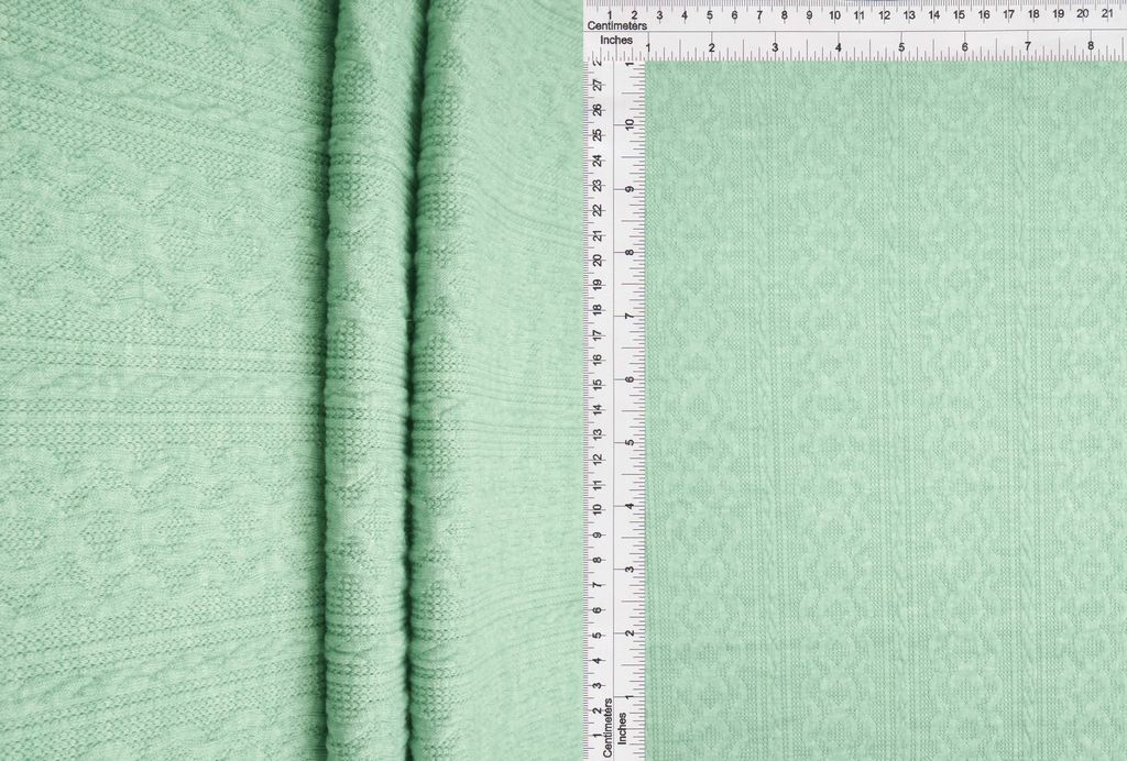 JACQ-4528 / SAGE / 45%R 28%N 25%P 2%SP 2TONE BRAID JACQUARD SOLID