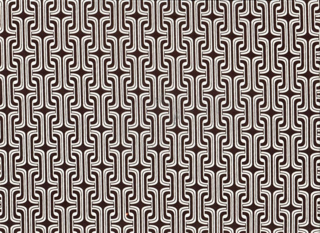 KNT4498-Q11121 / BROWN/IVORY / 96%POLY 4%SPAN DTY GEO PRINT